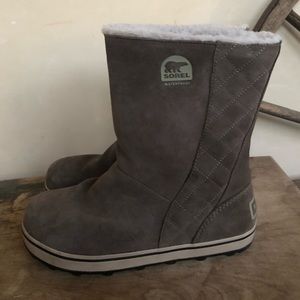 SOREL WATERPROOF BOOTS Warm Winter Snow 8.5 Nice!!